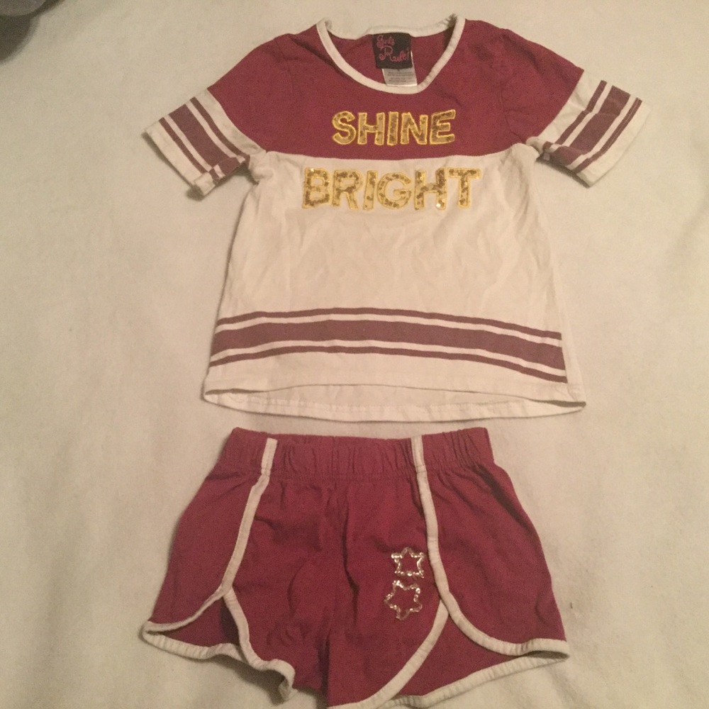 Girls Rule short set, size 6
